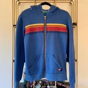 Aviator Nation Blue 5 Stripe Hoodie
